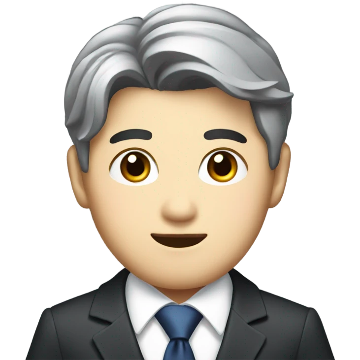 Korean idol businessman wearing  a suit emoji