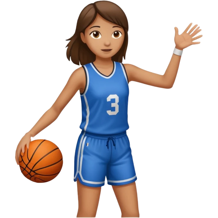 hoop at girl one arm emoji
