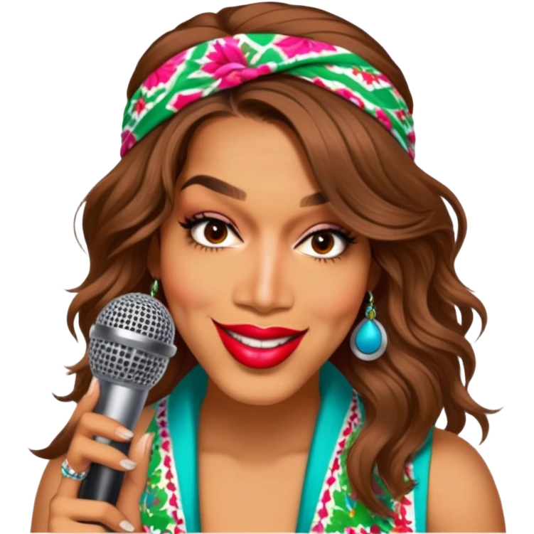 Colorful Singer emoji