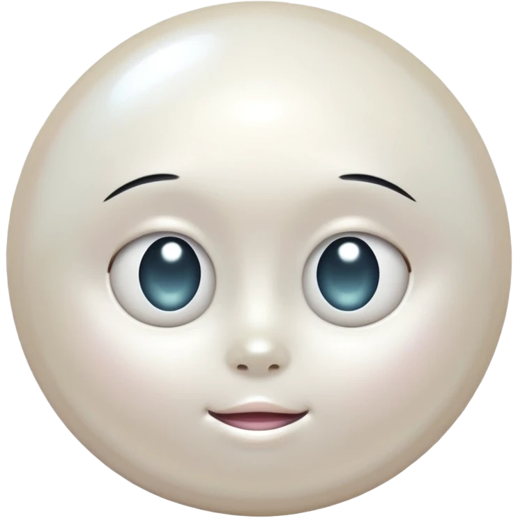 white pearl emoji