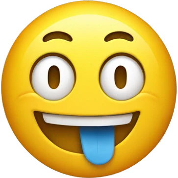 a smiley emoji with a smile that circles face entirely emoji