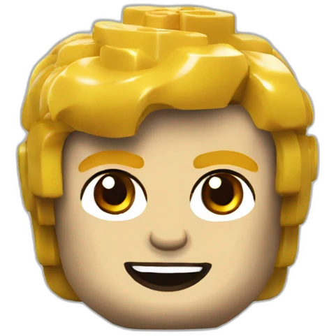 lego head thrilled emoji