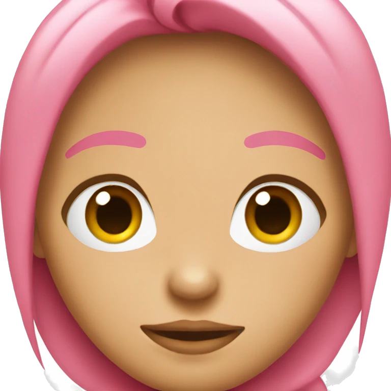 Emoji face pink blushing emoji