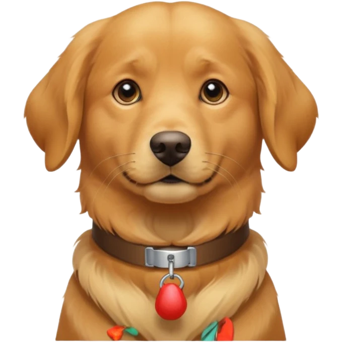 dog with a collar and a small whistle above emoji