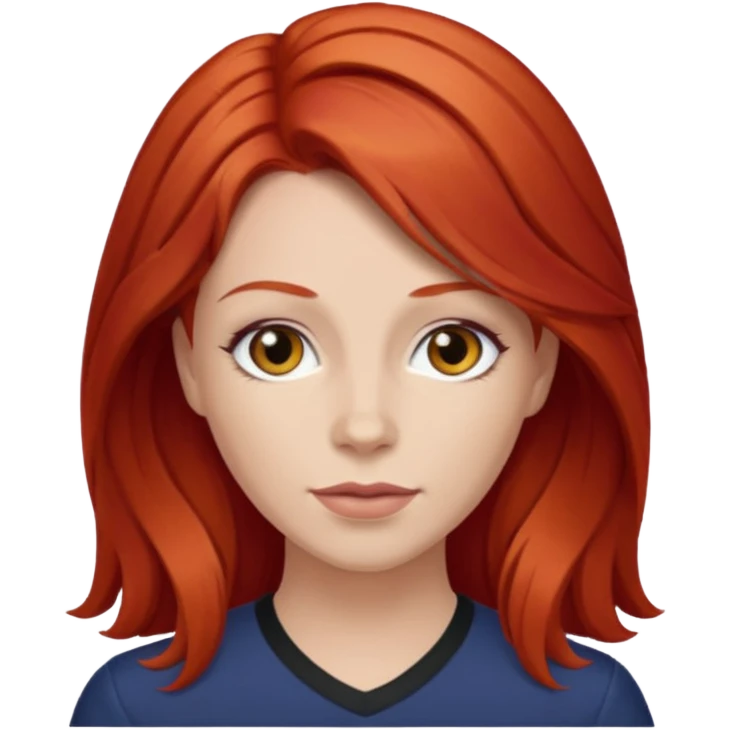 LaVerne Andrews with red hair emoji