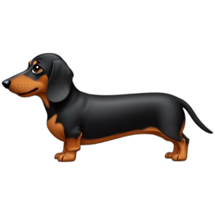 sausage dog side view emoji