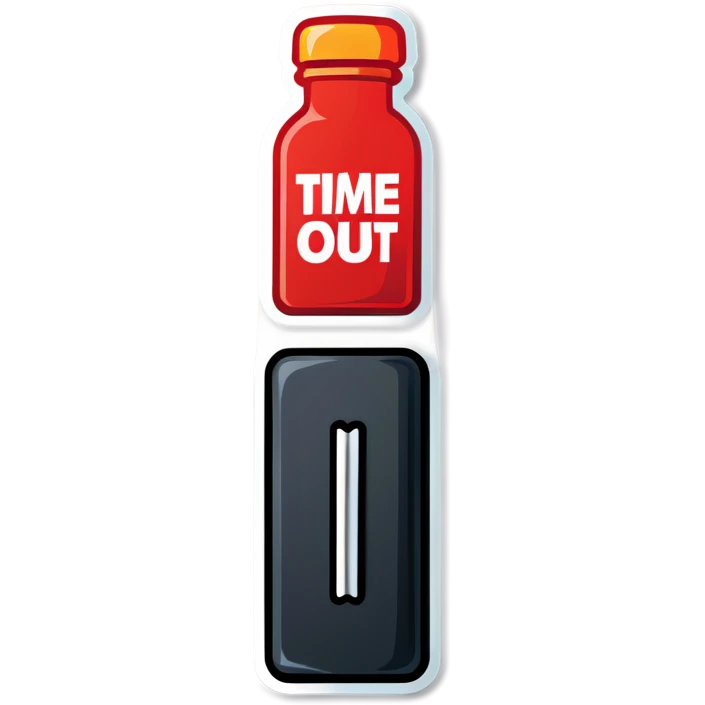 Time out sticker 
 emoji