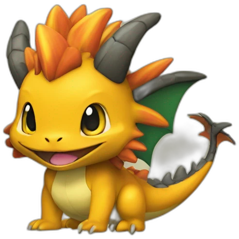 Dracofeu pokemon emoji