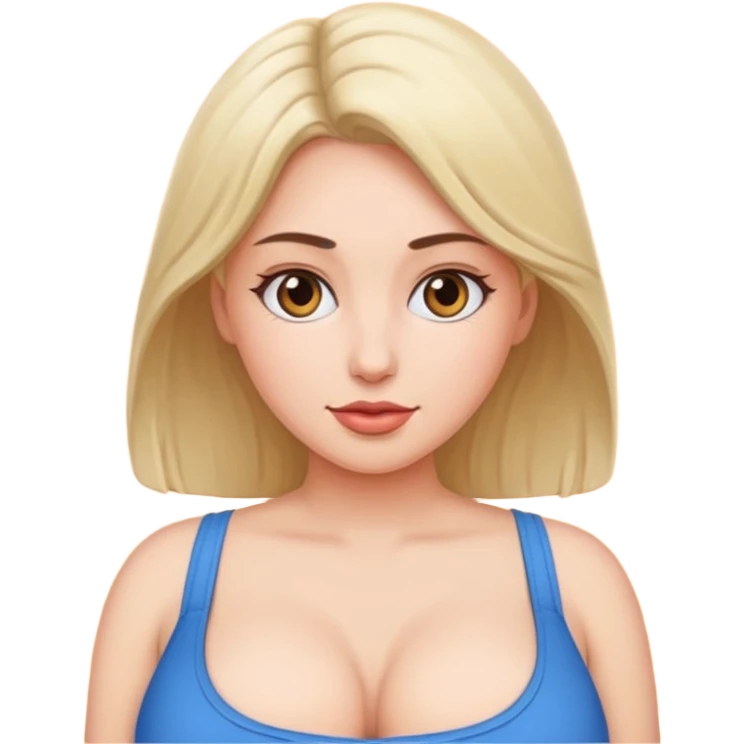 Girly girly big boobs  emoji