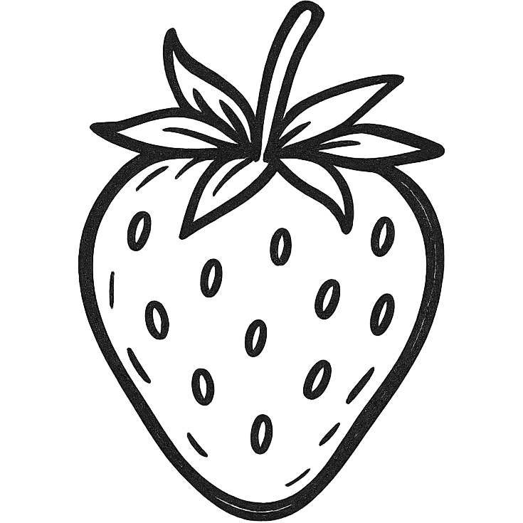 A single strawberry emoji