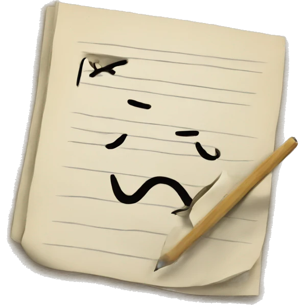 notes emoji with outl emoji