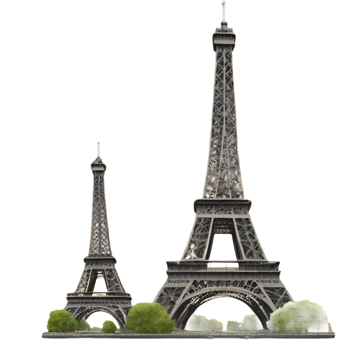 Two Eiffel towers emoji