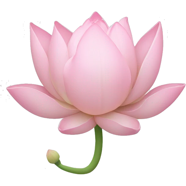 Light pink lotus flower emoji