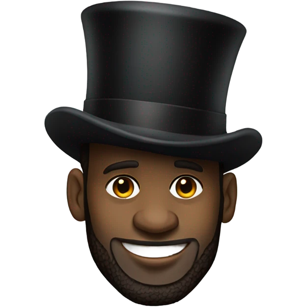 LeBron James with a tiny top hat  emoji