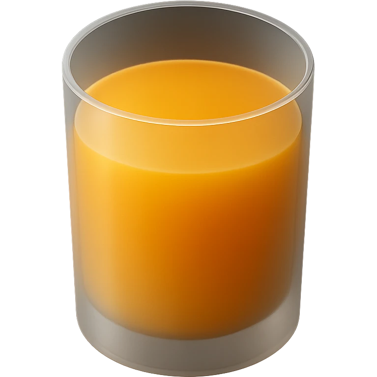 a glass of orange juice emoji