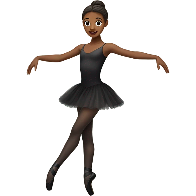 Ballet dancer in thigh highs emoji