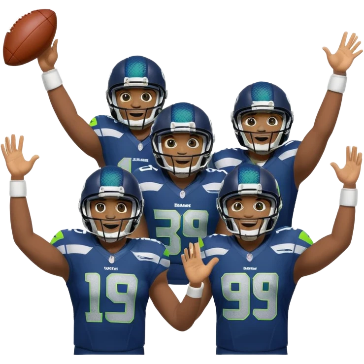 Seahawks celebrating emoji