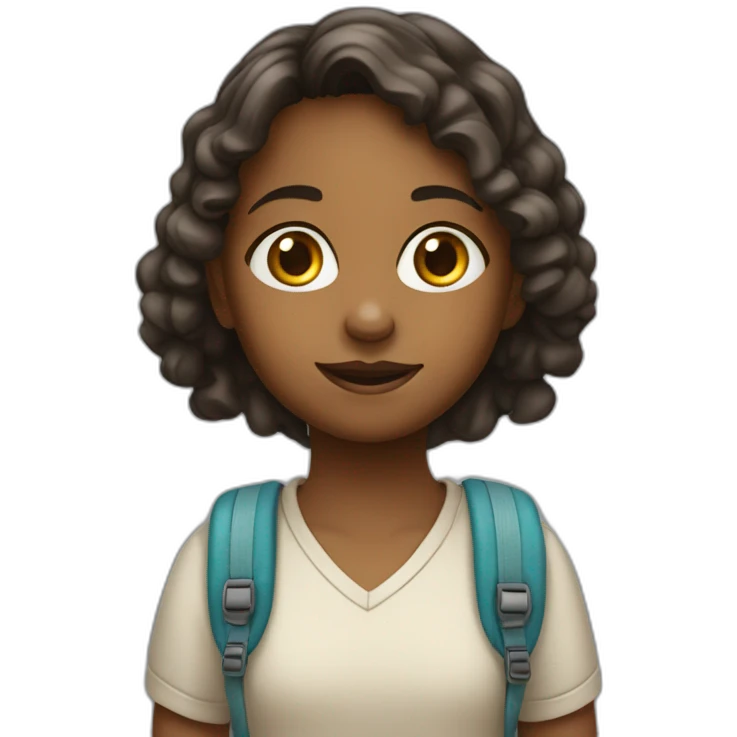 kid-girl-won’t-cooperate-and-go-to-school emoji