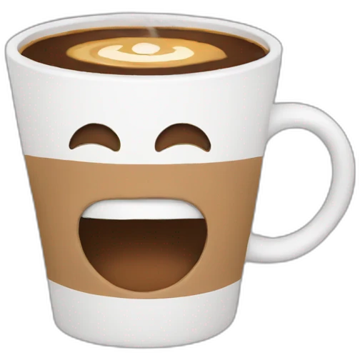 Coffee running emoji