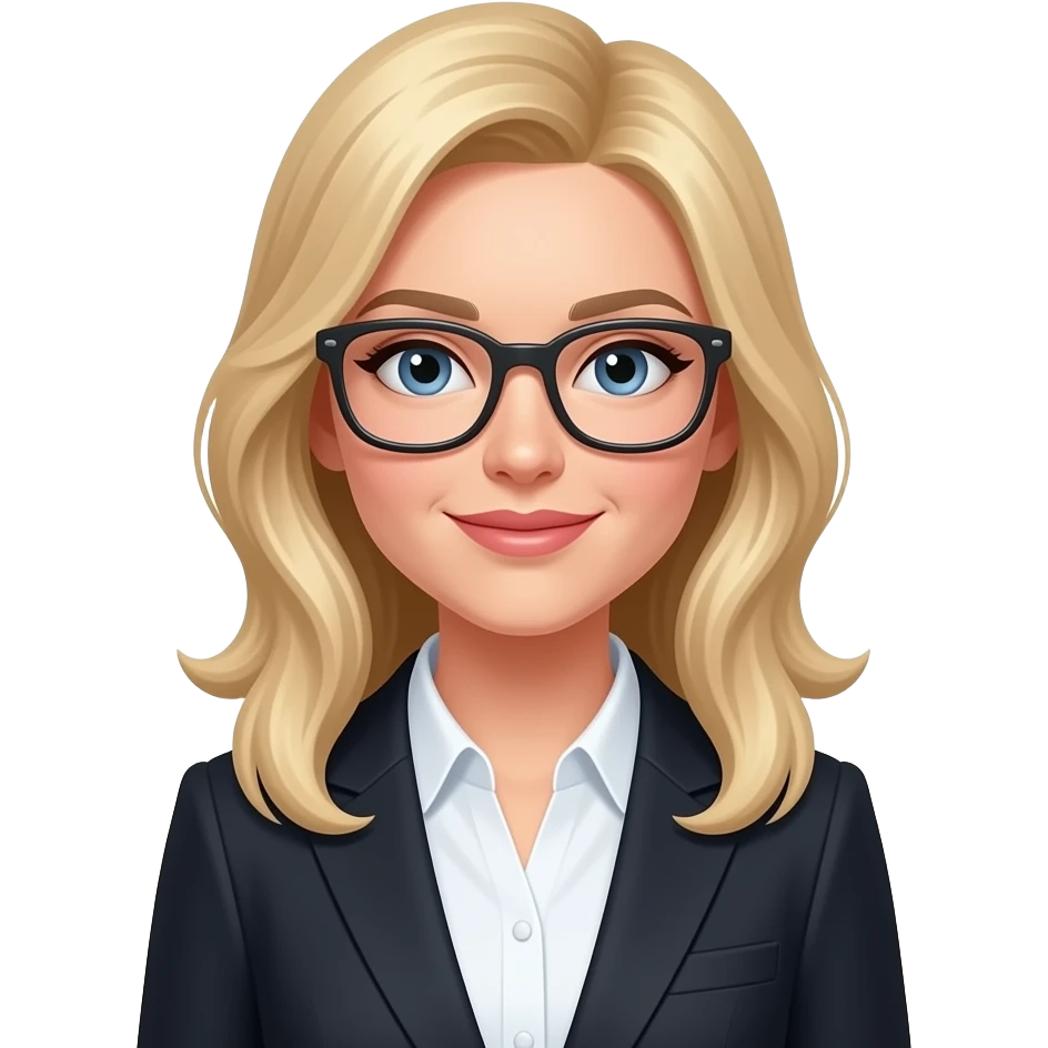 office woman beautiful blonde with dress emoji