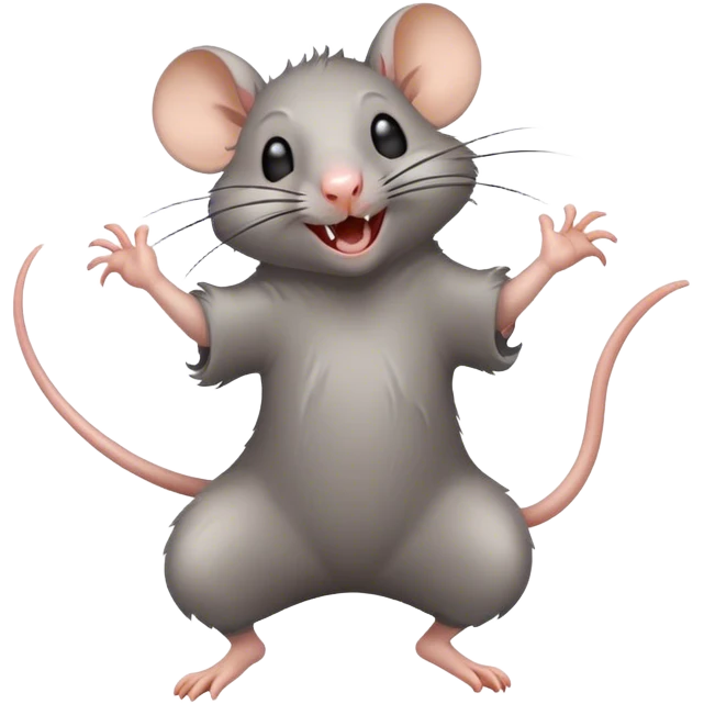 ugly rat dancing emoji