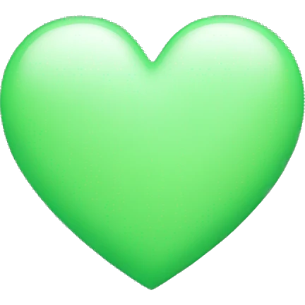 Light green heart emoji