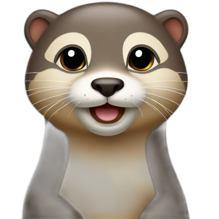 Loutre sur chat emoji