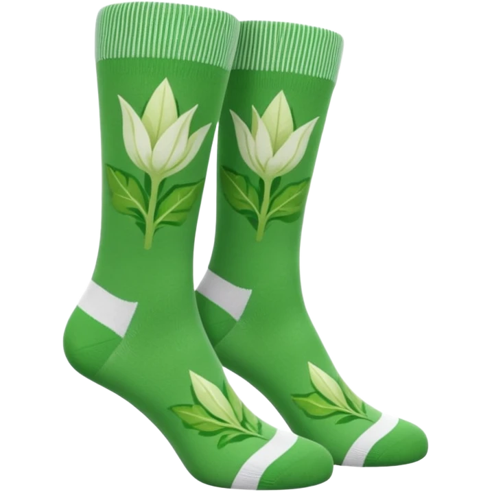 Chaussettes à motifs endives  emoji