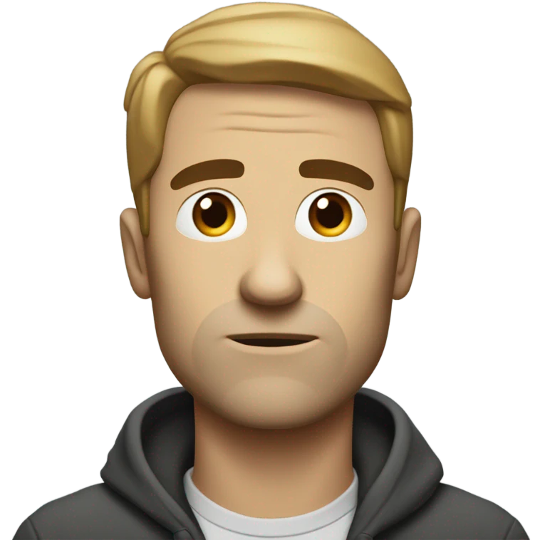 A man missing his wife emoji