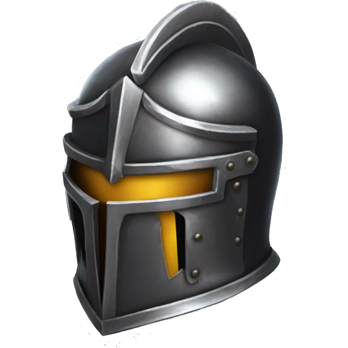 metal knight helmet with visor dark souls emoji
