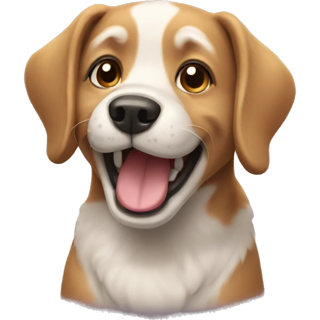Dog happy emoji