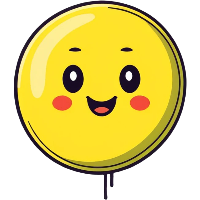 Lymphocyte cell with happy face from immune system emoji