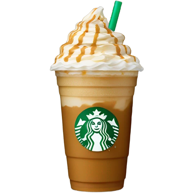 Caramel Crème Frappuccino Starbucks  emoji