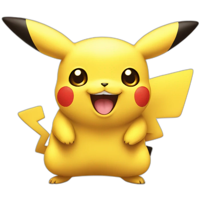 Pikachu happy emoji