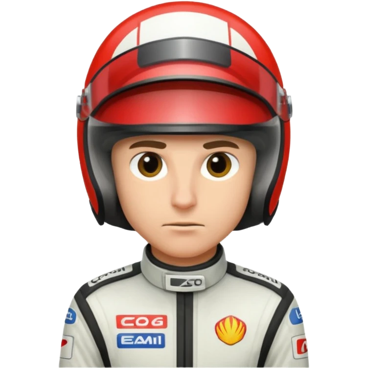 car racing driver
 emoji