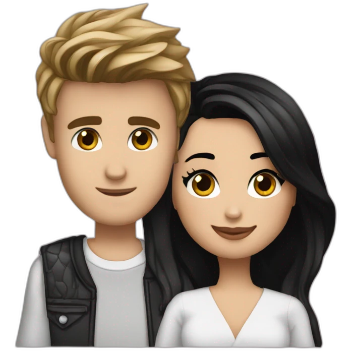 Justin-bieber-and-Demi-Lovato emoji