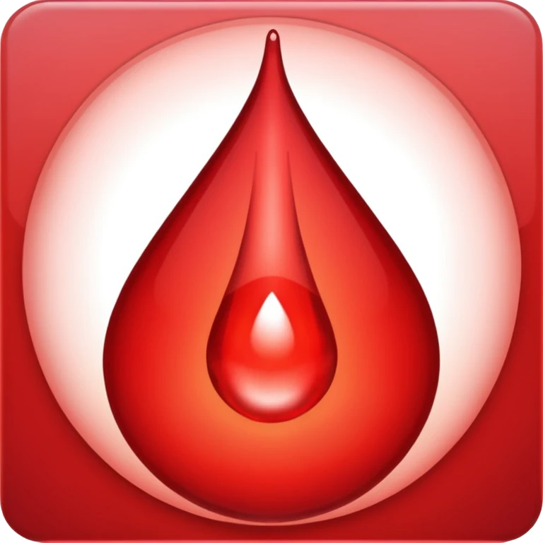 double blood drop emoji