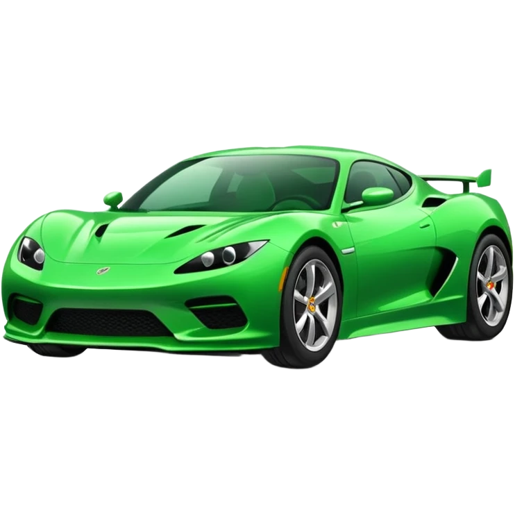 green sport car emoji