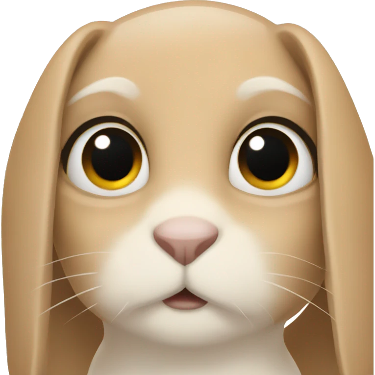rabbit with dark circles under her eyes emoji