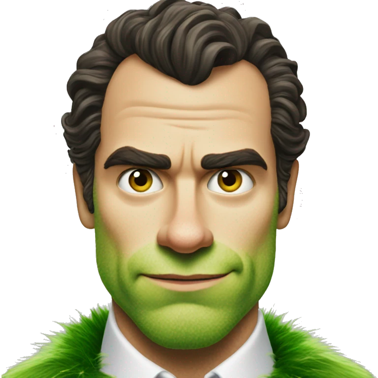 henry cavill as grinch emoji