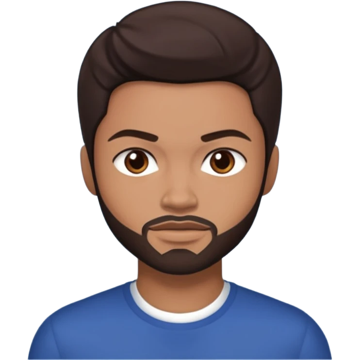 Eka Darville with dark brown hair emoji