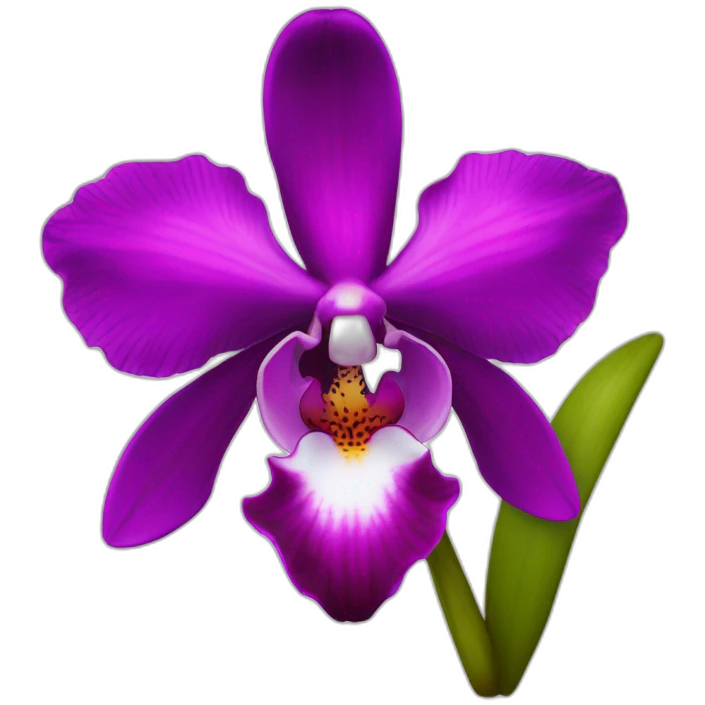 orchidée emoji