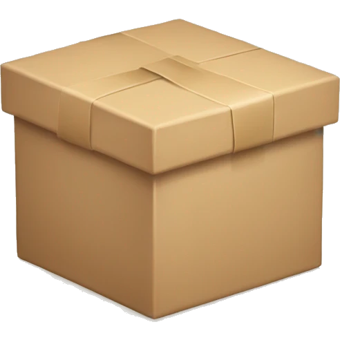 Beige surprise box emoji