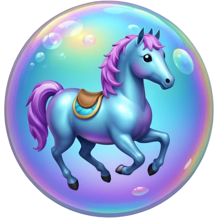 Bubble horse emoji