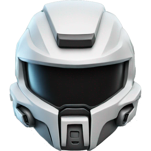 Halo helmet with the words Tsek on it emoji