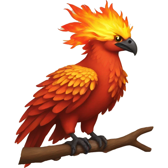 Fire bird emoji