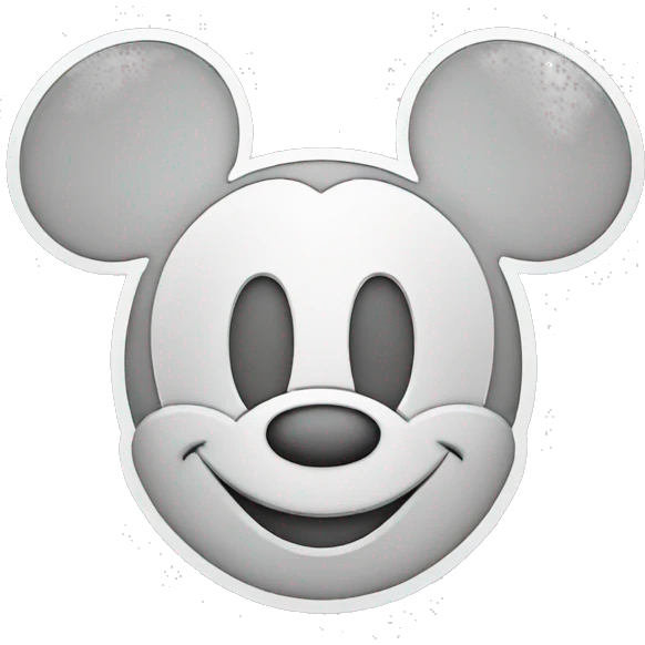 mickey mouse outline emoji