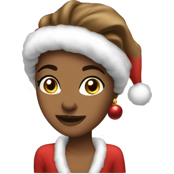Coquette Christmas emoji