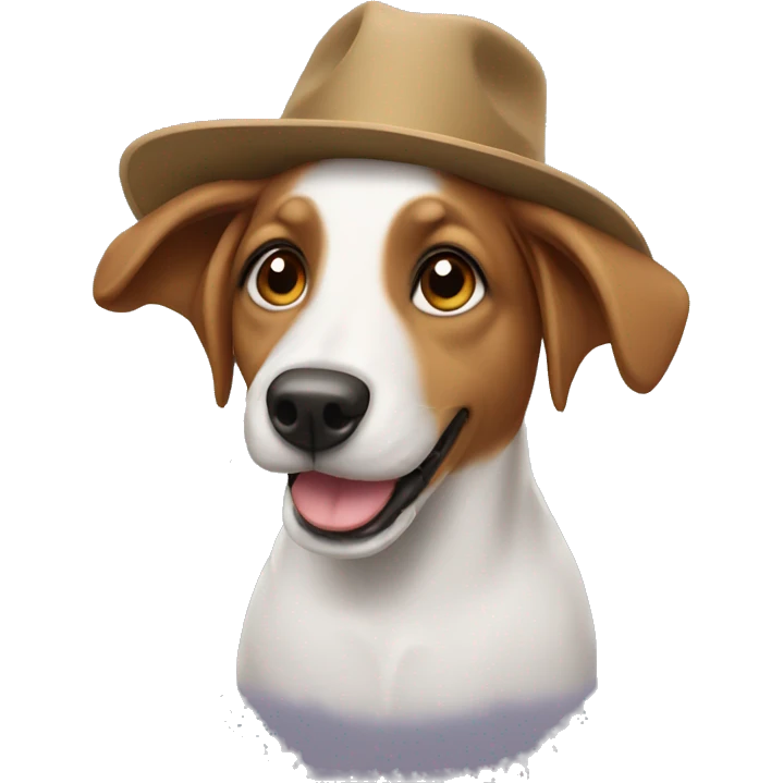 Dog with hat  emoji
