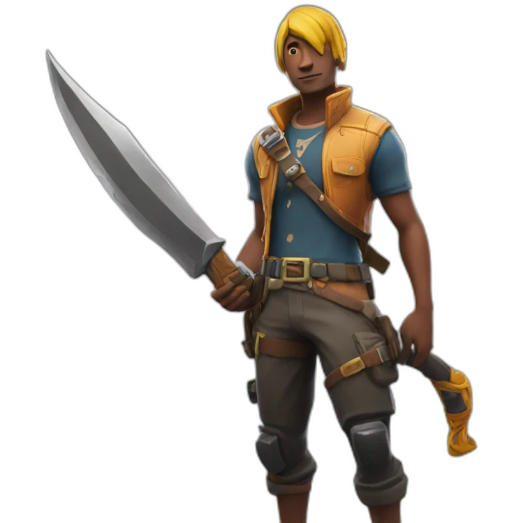 Skin fortnite avec une pioche emoji